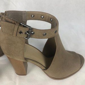 Tan Women Simply Vera Wang Open Toe  Ankle Strap H